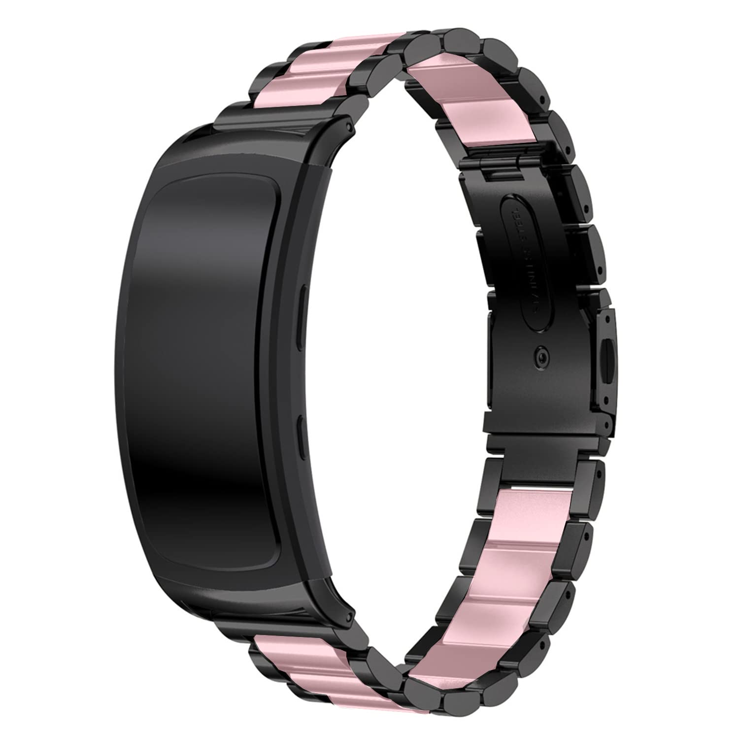 Metal Watchband Compatible With Samsung Gear Fit2 Pro Sm R365