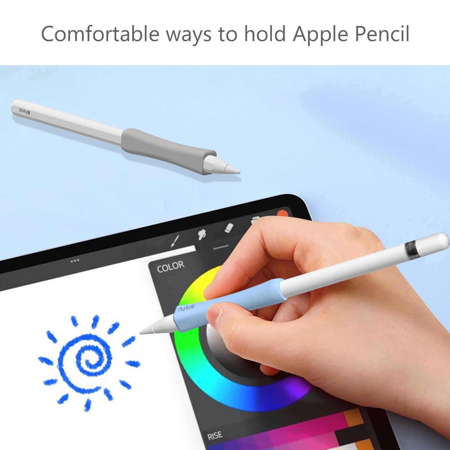 Apple Pencil Pro + SIXFUグリップ Amazon.com: SIXFU Grip Designed for Apple Pencil Pro/ 2nd