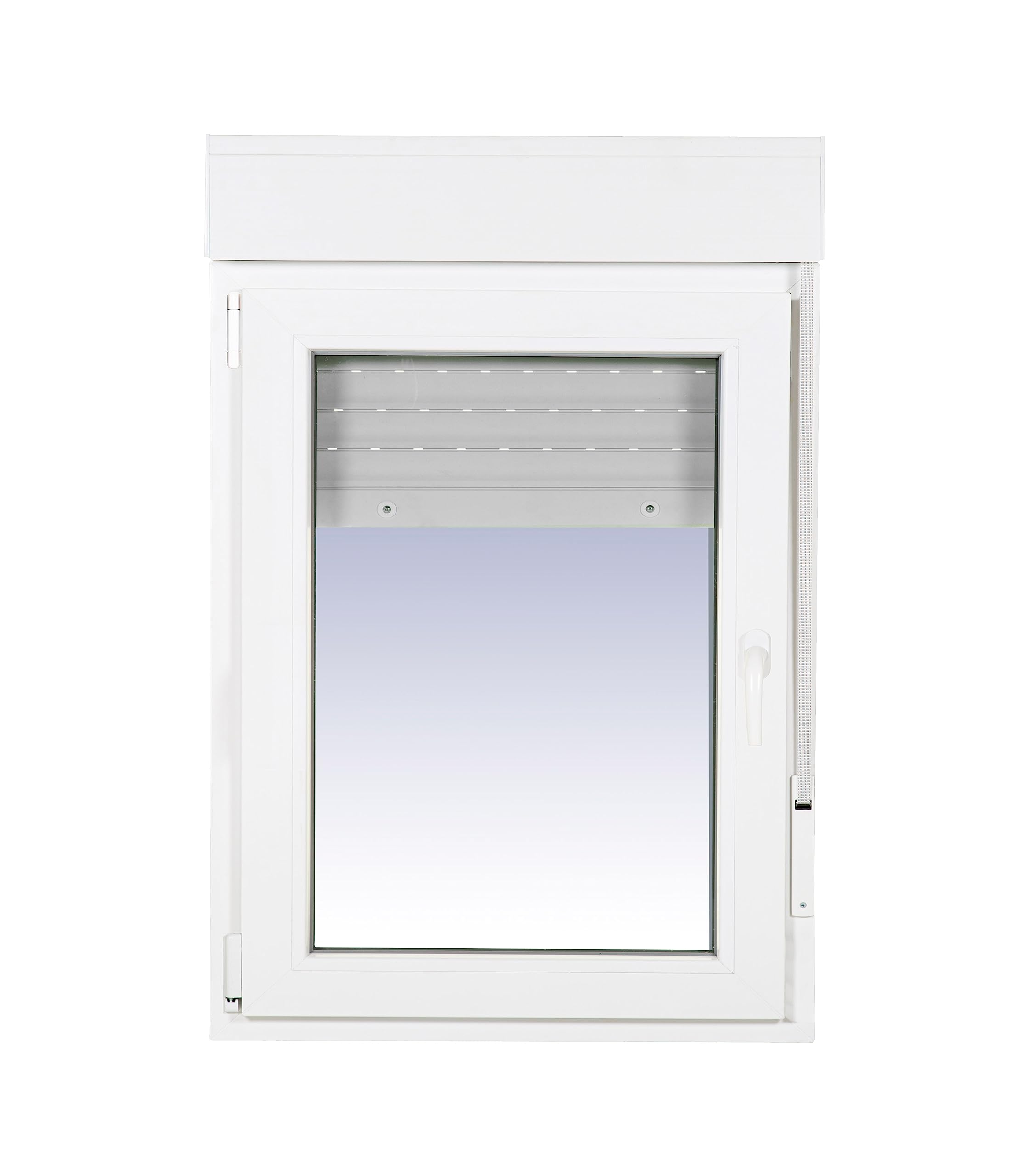 Ventanastock PVC 800x1155 Practicable Oscilobatiente Izquierda con Persiana 1 hoja