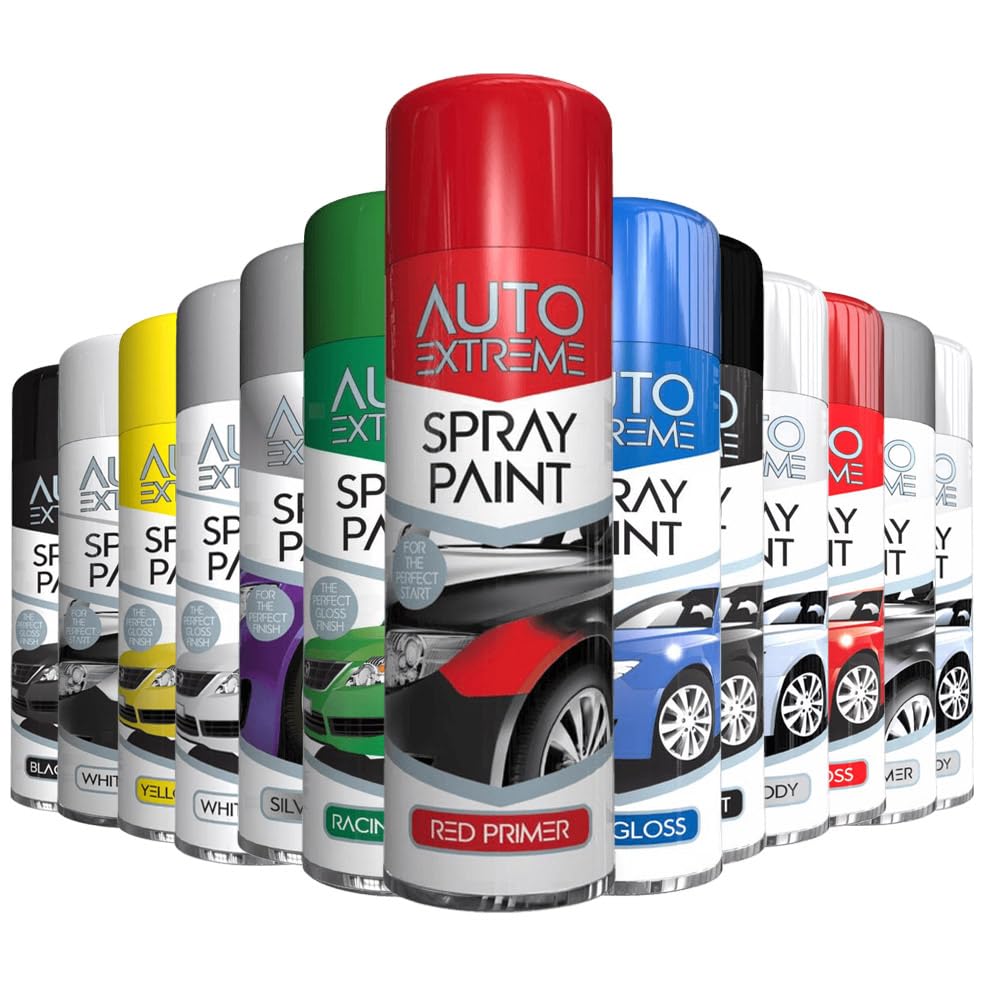 AlezyB - 1 x Auto Extreme Red Primer Spray Paint 250ml Professional Quality, Perfect Finish Multipurpose Aerosol for Cars, Bikes,Vans, Metal, Wood