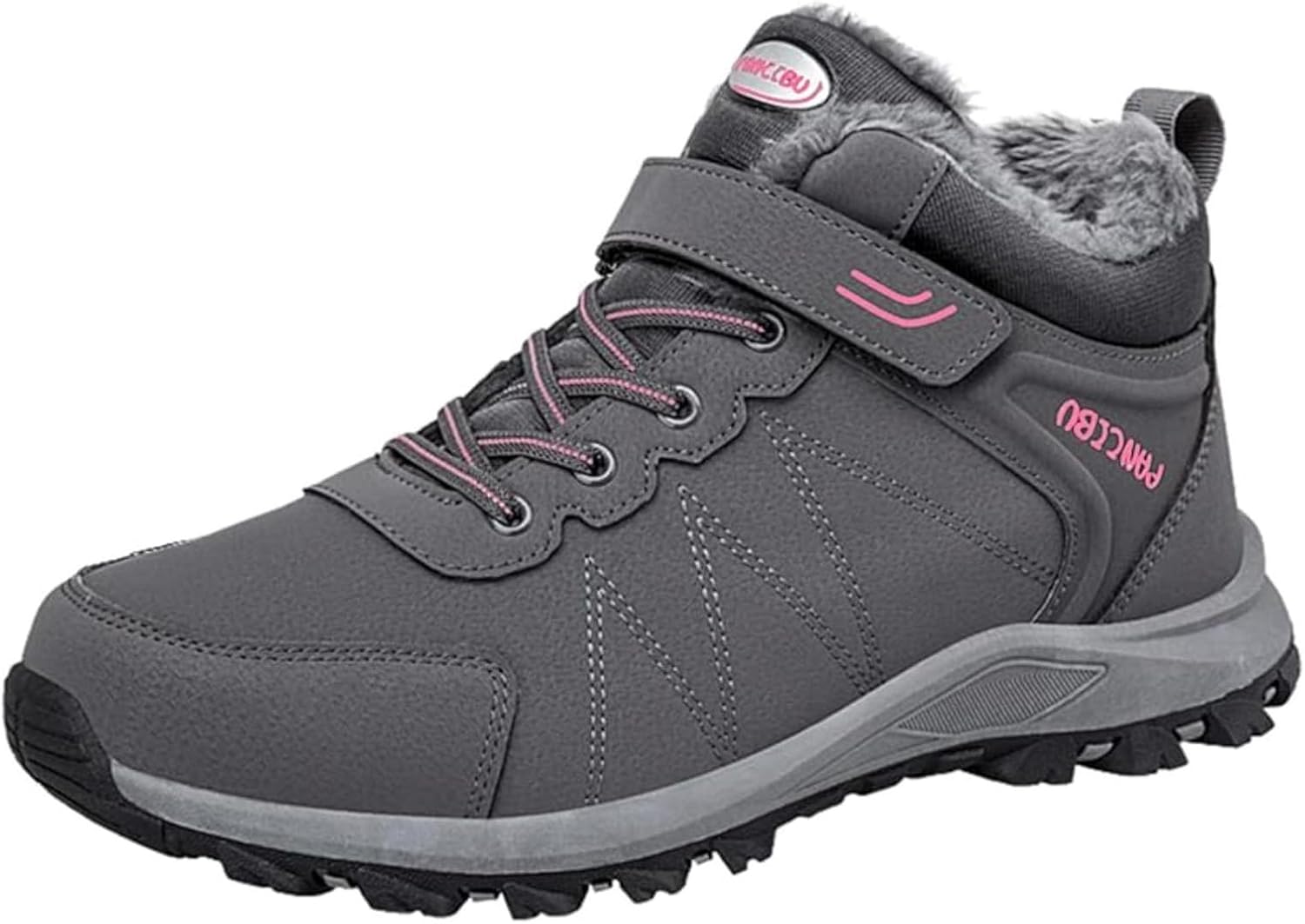 Moudn Womens Snow Boots Fur Lined Warm Winter Boots Anti-Slip Ankle Boots Outdoor Hiking Trekking Shoes