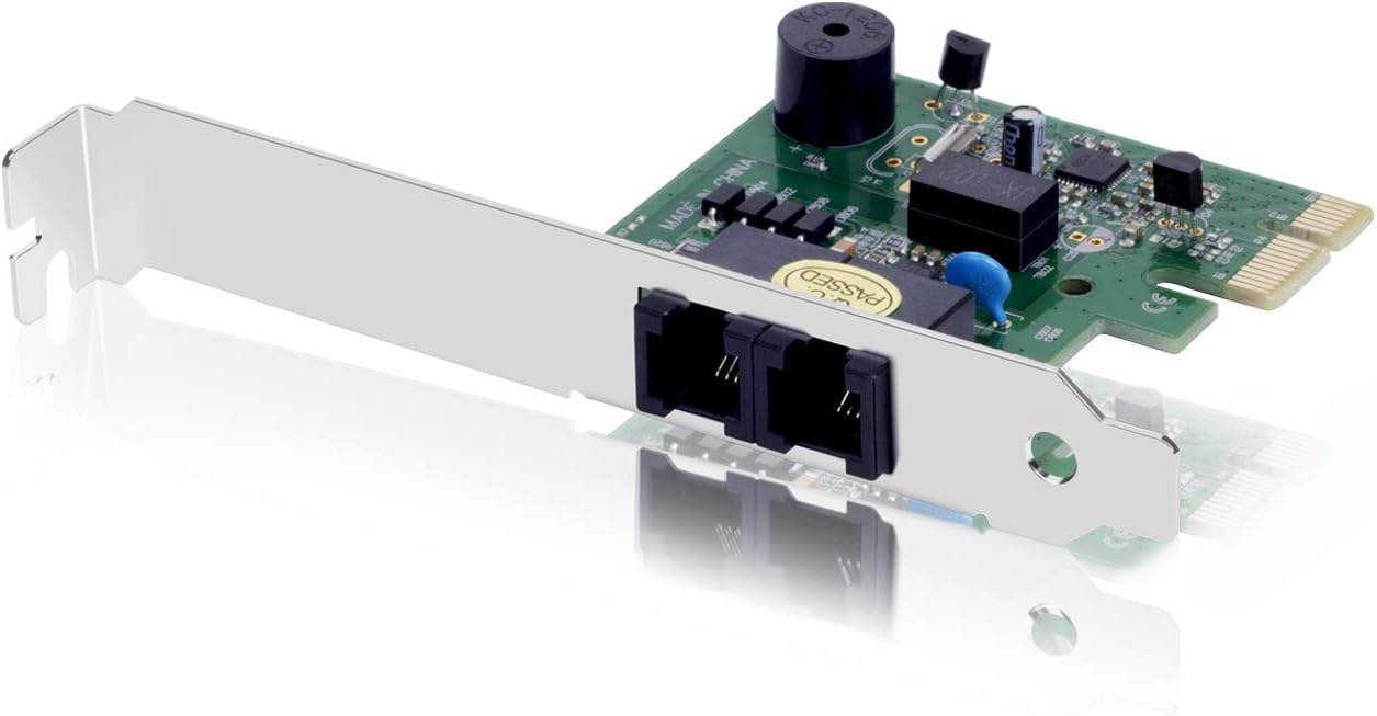 DriverGenius Data Fax Modem 56K PCI Express Internal PCIe Dial Up Modem faxmodem V