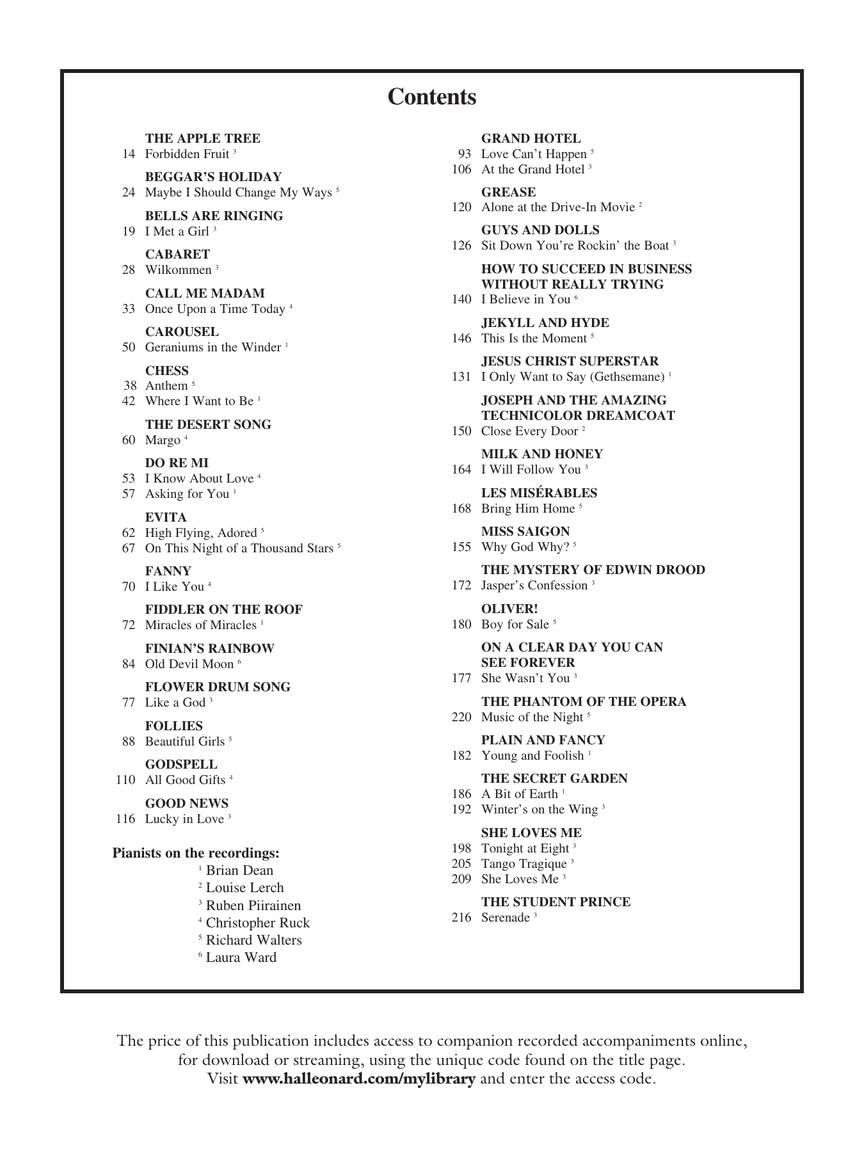 The Singer's Musical Theatre Anthology: Tenor Book (2)