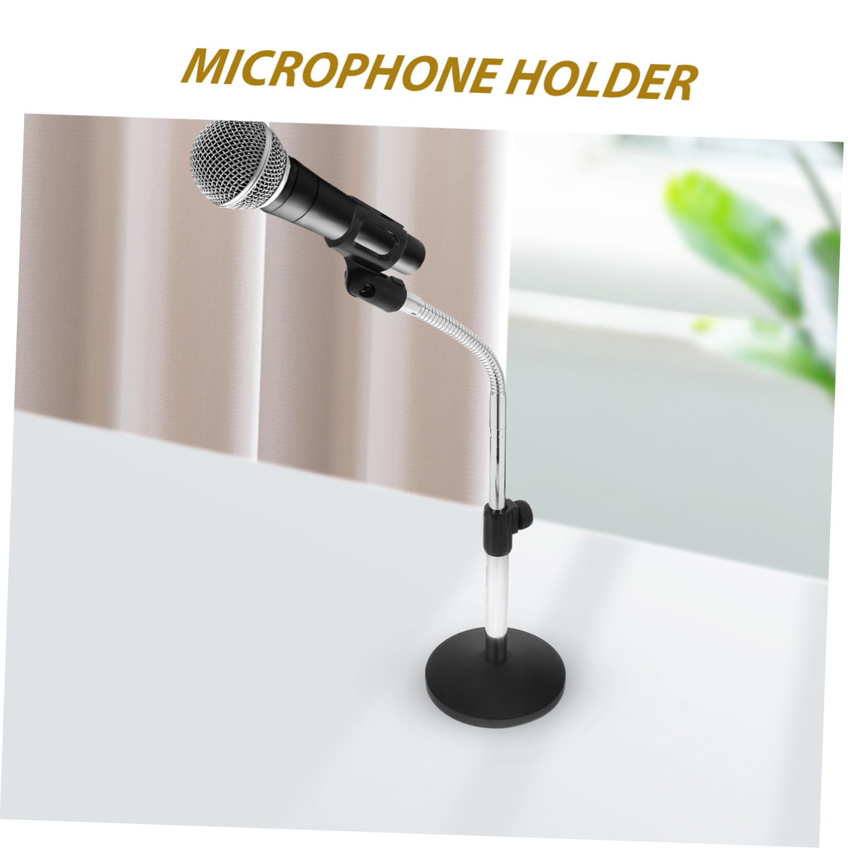 Kisangel Soporte De Micrófono Ajustable Con Pinza Soporte De Escritorio Para Micrófono De Podcast Brazo Articulado Para Mesa De Conferencia