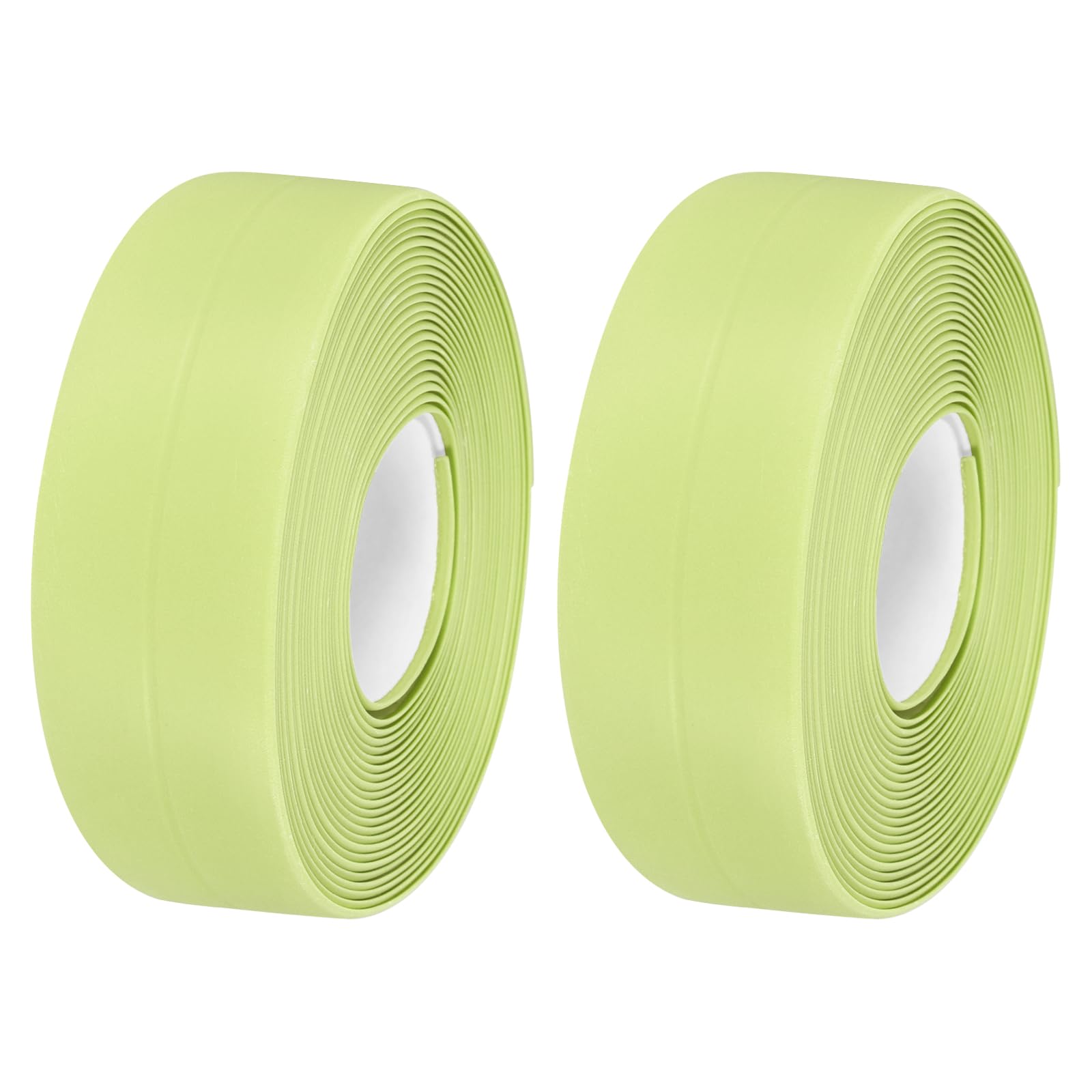 sourcing map Waterproof Seal Caulk Strip Tape Self Adhesive, 2pcs 10.5 Ft L x 0.87" W PVC Sealing Tape Caulking Tape for Kitchen Countertop, Bathroom, Toilet, Bathtub Floor Wall Corner, Green