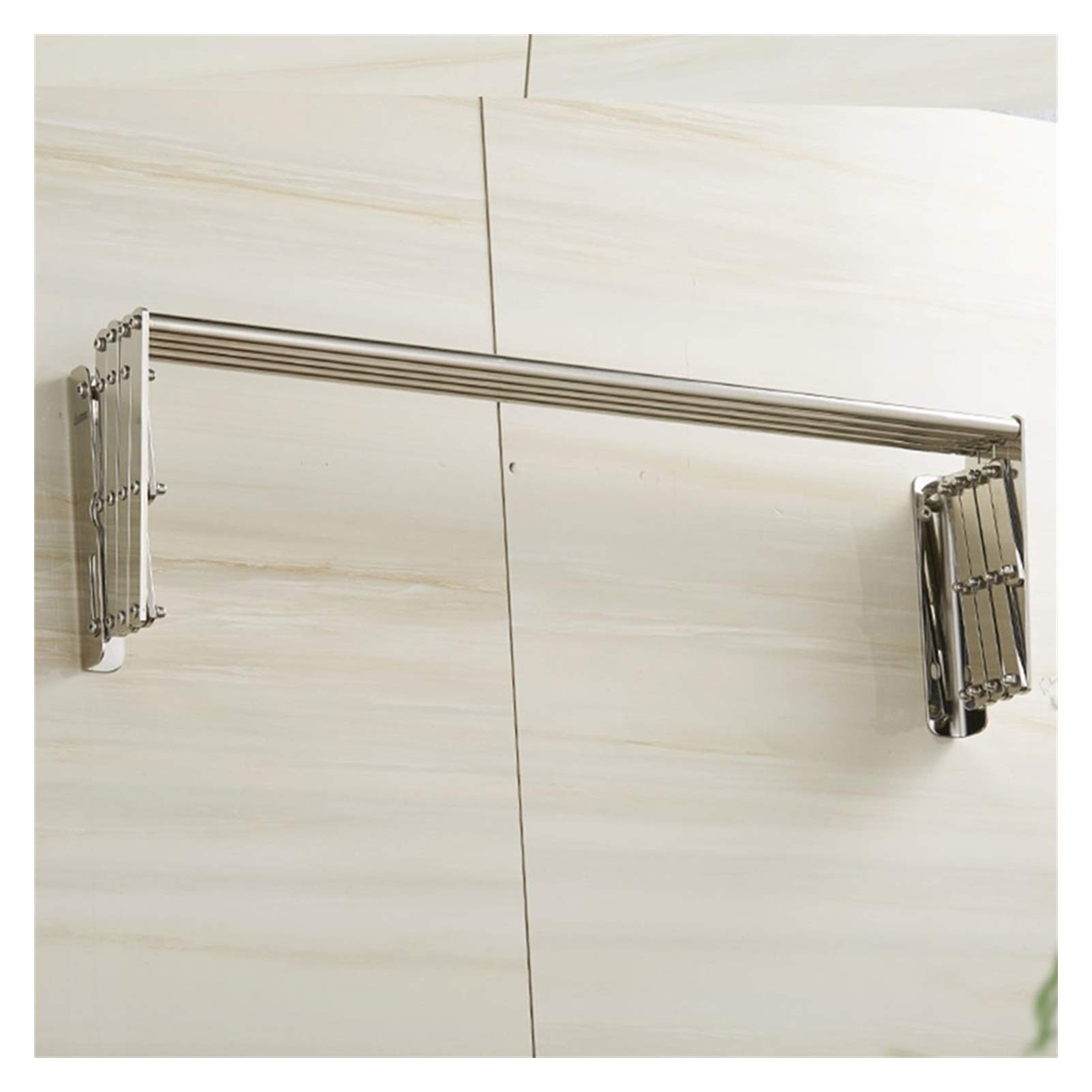 Portasciugamani da Parete, stendibiancheria in Acciaio Inox, Appendiabiti da Parete Pieghevole Retrattile, portasciugamani sospeso per Lavanderia, Bagno, Toilette, Camera da Letto