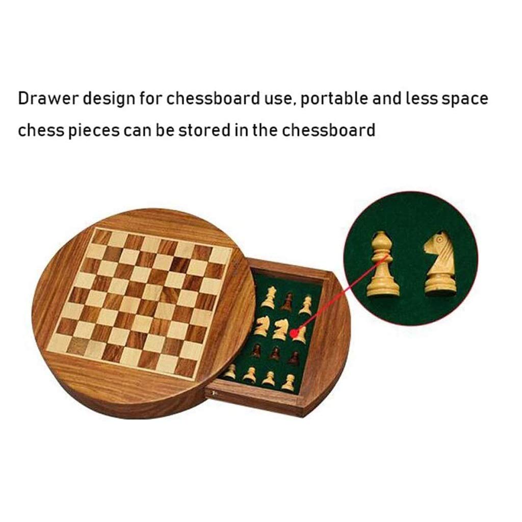 Set in Legno, con Set di cassetti Deluxe Strategy, da Viaggio, aggiornato, for Principianti, Bambini Adulti(7.3inch)