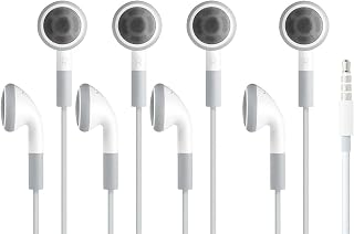 4 Pack Headphones Earbuds 3.5mm Jack in-Ear Headset Earphone Compatible with Apple iPad 10.2 inch (2020) / iPad Air/iPad Mini Samsung,Android Smartphones,MP3, MP4