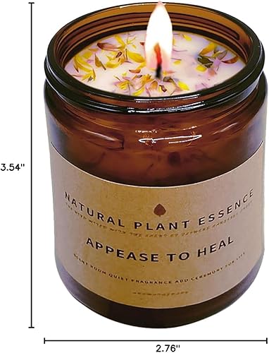 Miniatura 10 de Vela perfumada en tarro de leche de coco para mujer, vela en tarro de 7 onzas, quema 30 horas. Vela curativa de cera de soja hecha a mano, ideal