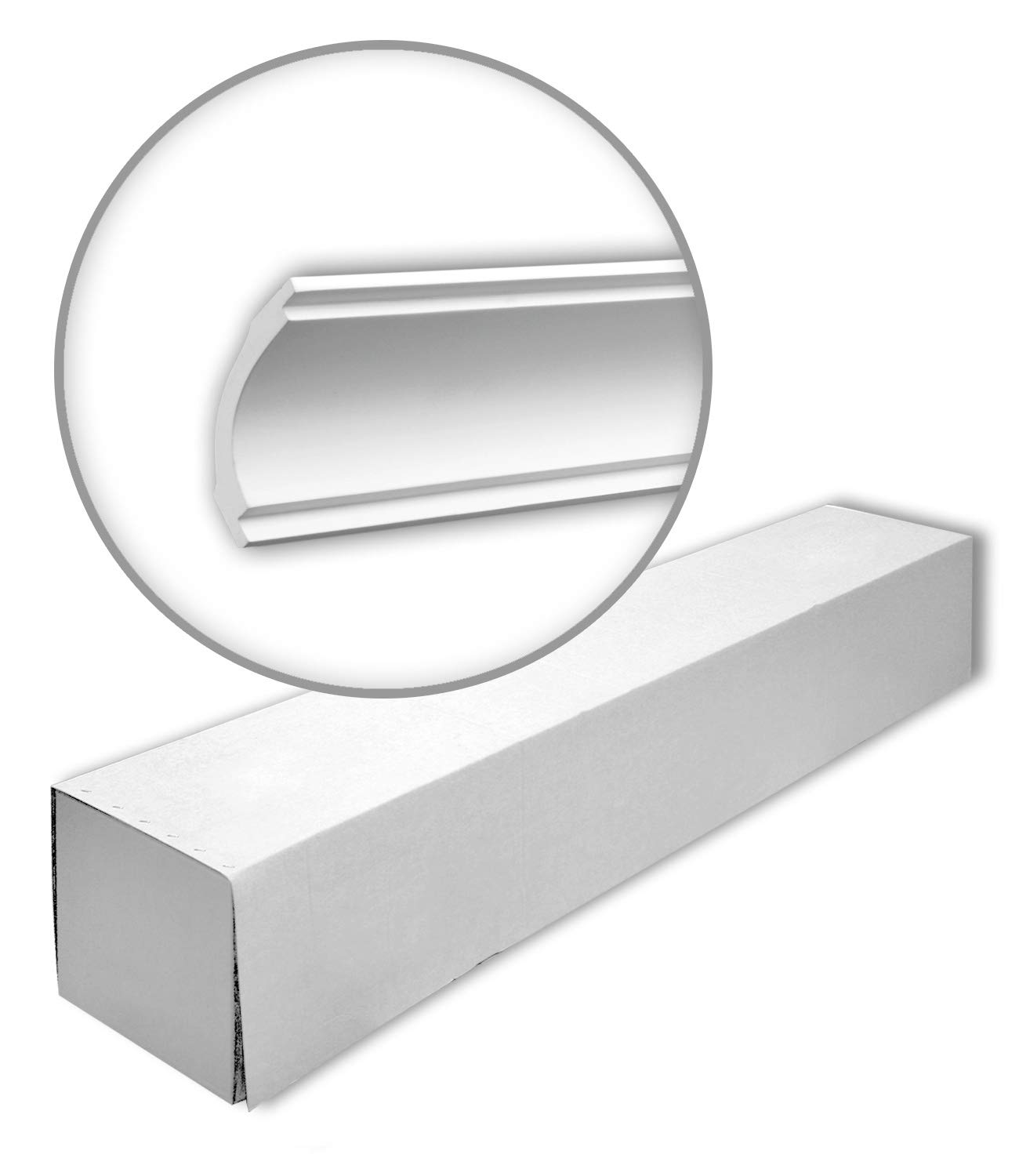 Corniches Profhome 150160-box 200x7x5,1cm polyuréthane 20 pièces
