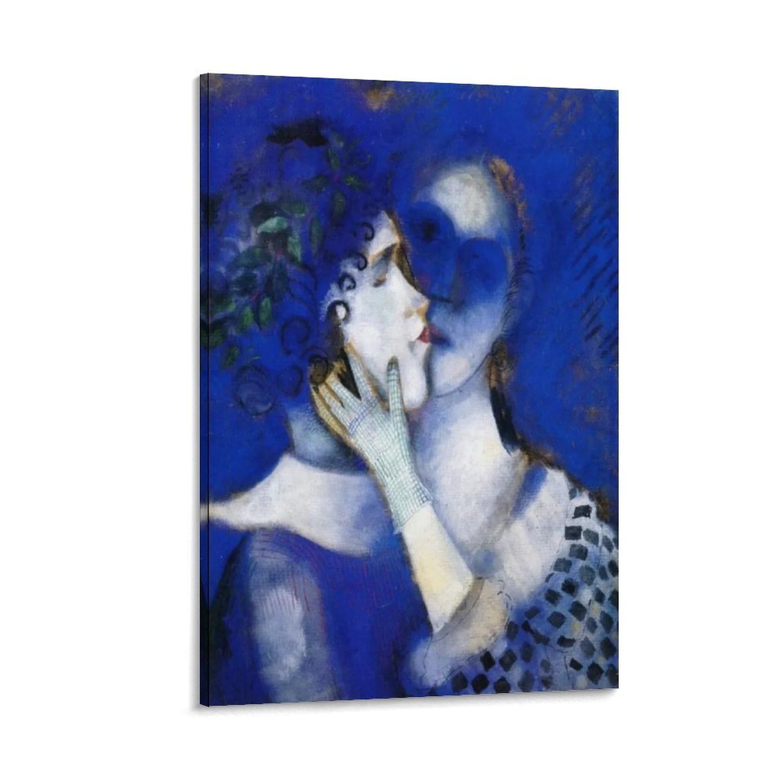 Amazon.co.jp: マルク・シャガール「青い恋人たち」絵画アート