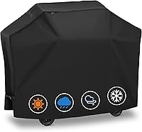 Vista 1 de Forvio Cubierta de parrilla de 62 pulgadas para Weber Genesis y Weber Spirit 300 Series, 600D gruesa impermeable para 3-4 quemadores, resistente a