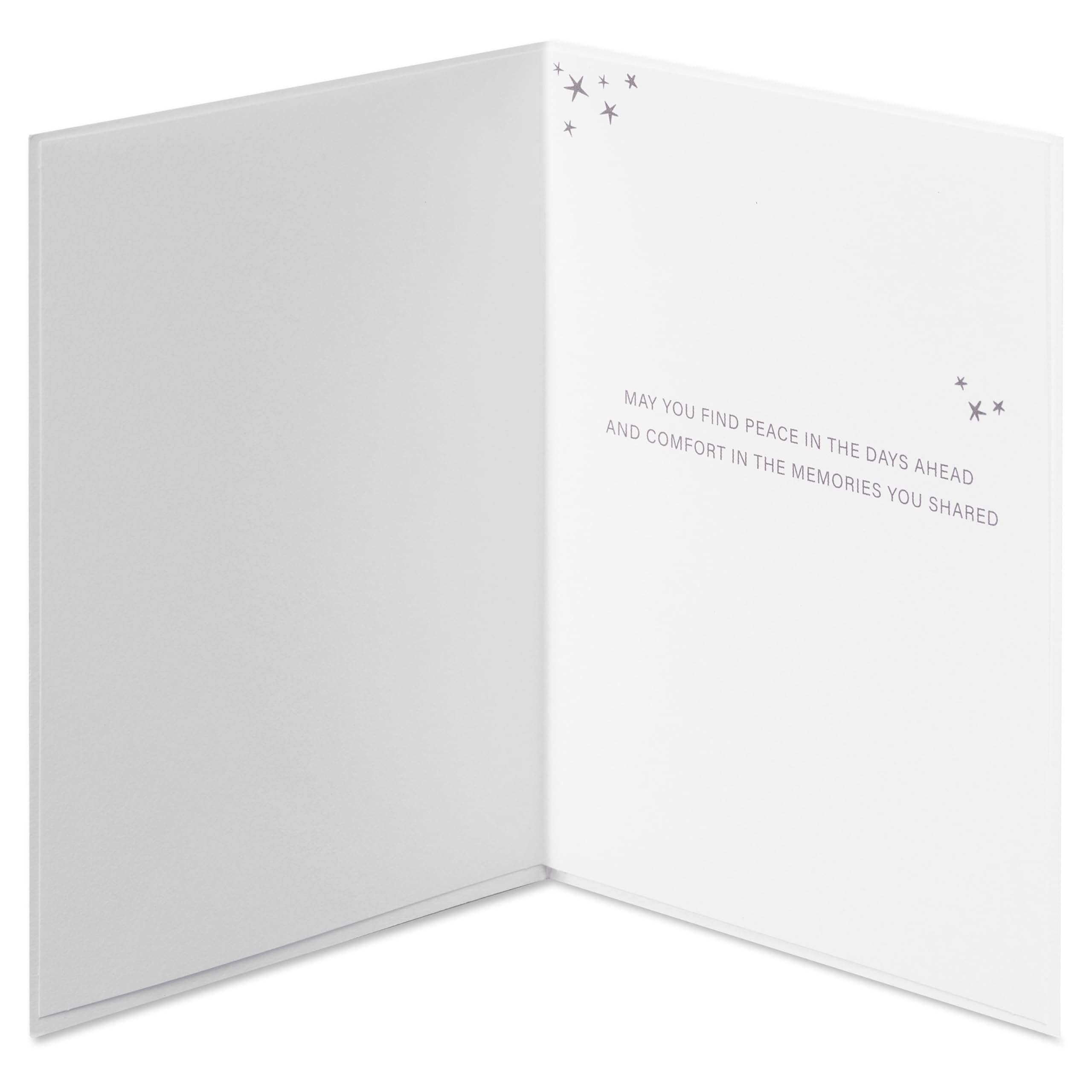 Papyrus Sympathy Card (Comfort in the Memories), FSC Night Sky, 4.5 inches x 6 inches - Image 2