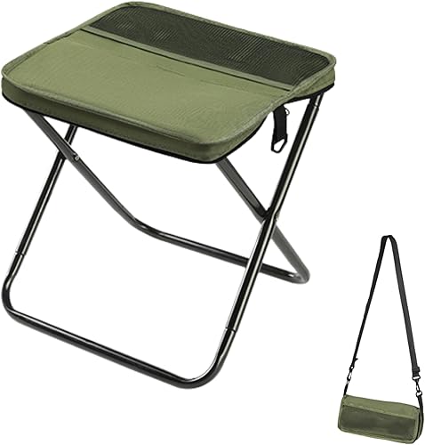 Taburete de campamento plegable, ligero y plegable, mini silla compacta para actividades al aire libre, senderismo, pesca y viajes, portátil y