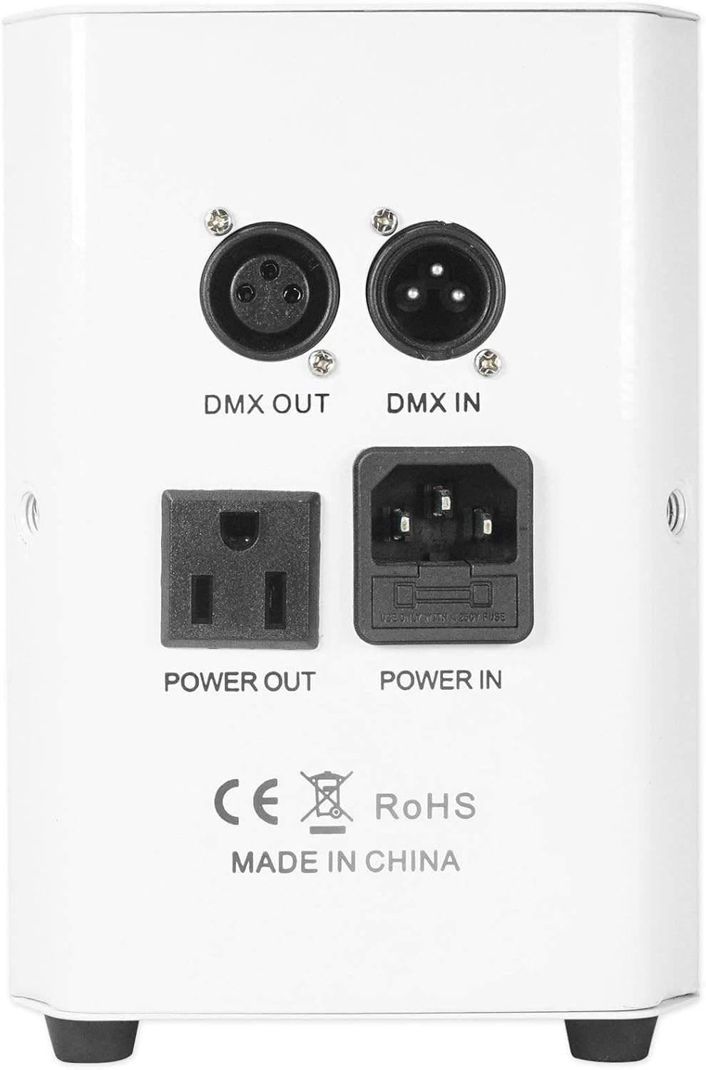 Rockville RockWedge LED Bundle: (2) RGBWA+UV 54W Battery Powered Wireless DMX Par Wash Lights in White with Sound and Auto Modes, ROCKFORCE W2 192 Channel 2.4GHz DMX Lighting Controller, 3-Items