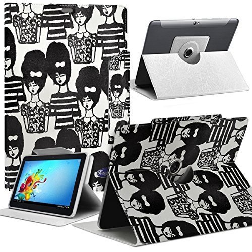 Seluxion MV15 - Funda con tapa y función atril para tablet Lenovo Miix 320 (universal), diseño de flores