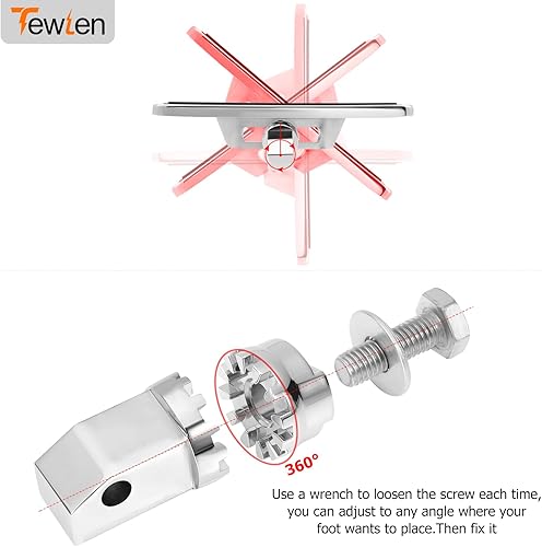 Miniatura 7 de Estriberas ajustables para motocicleta, reposapiés para pasajero, compatible con Yamaha Vstar Dragstar 400 650 V-Max XV125 XV250 Honda VTX1300