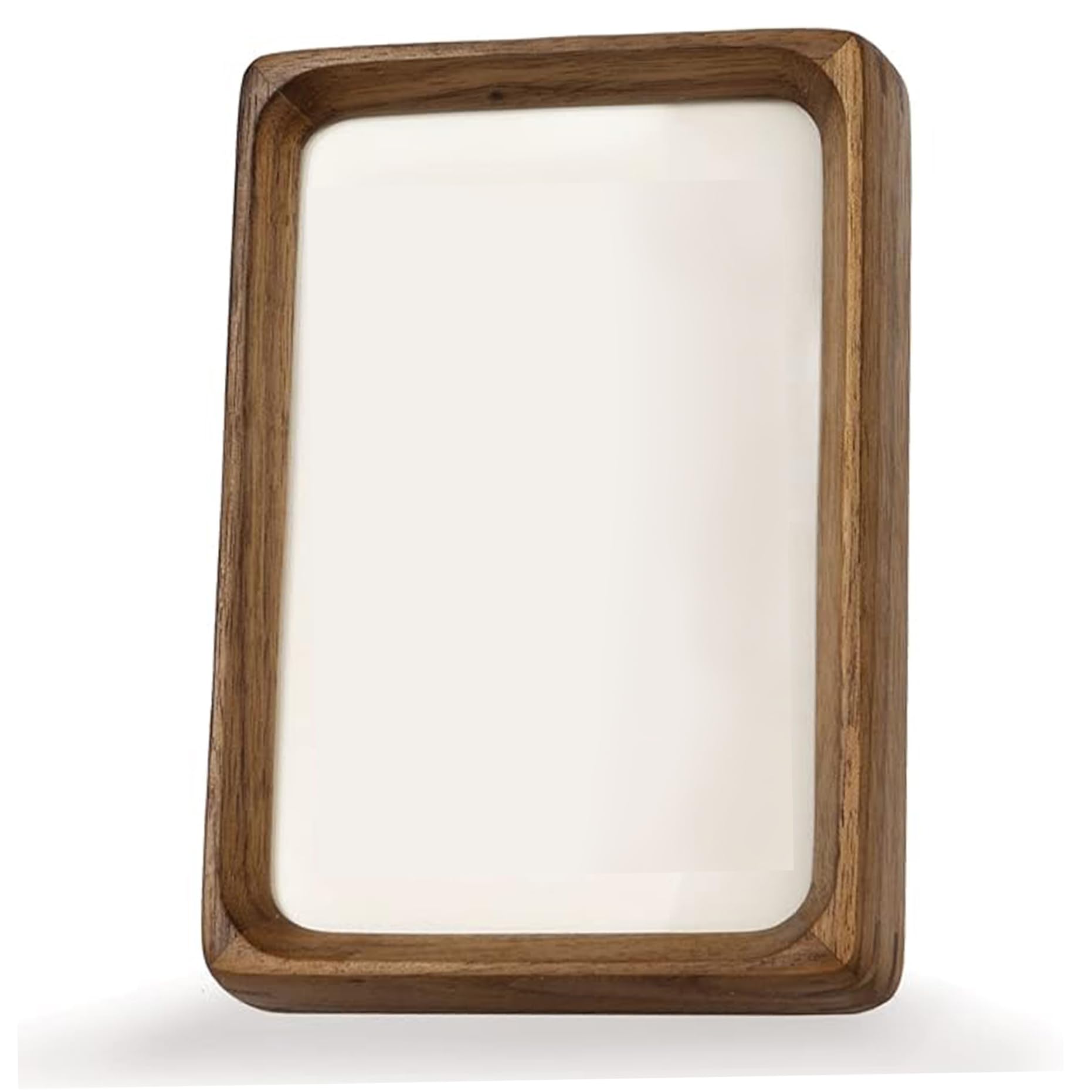 Cadres d'image en bois naturel rectangulaire Gcroet 6x8 mural