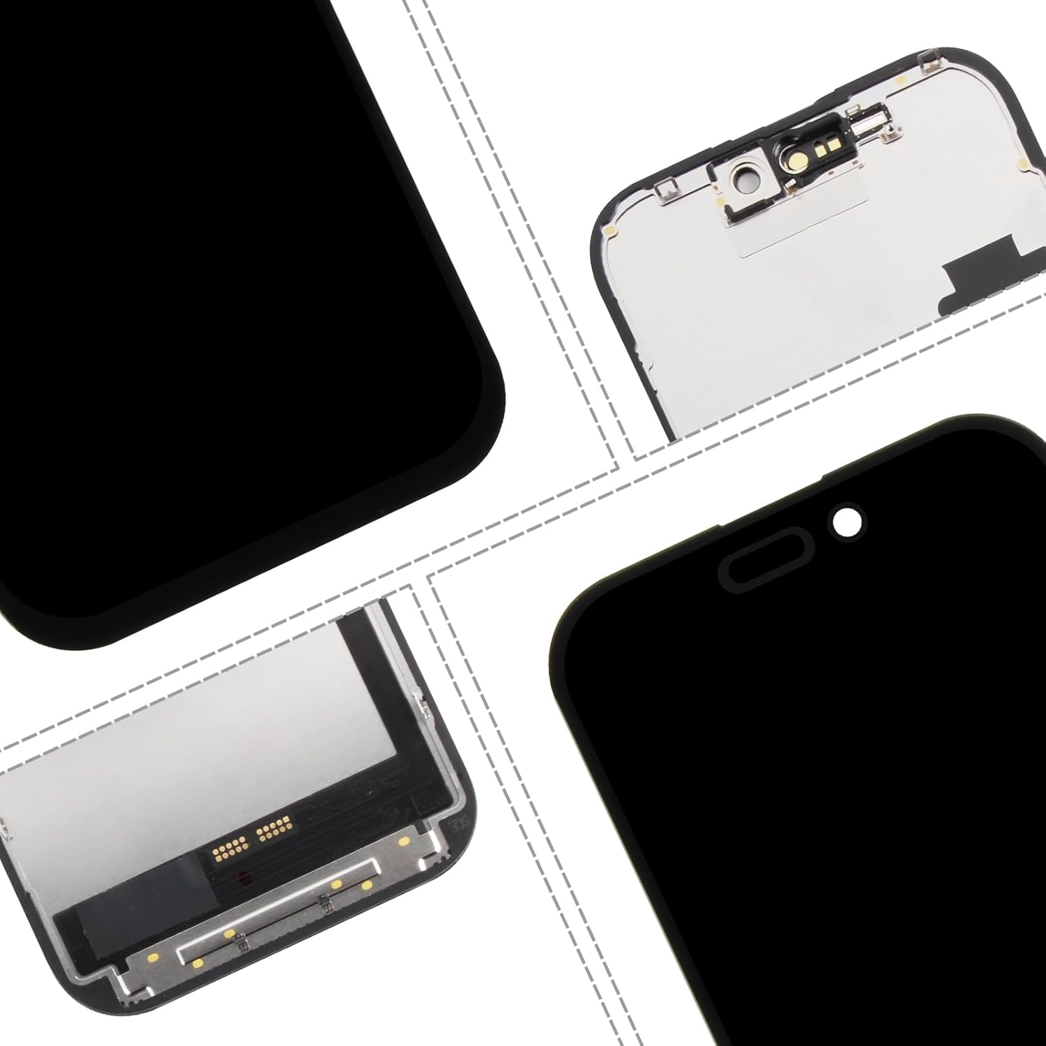 for iPhone 16 Pro Screen Replacement,Display for iPhone 16 Pro LCD Digitizer A3083,A3292,A3293,A3294 Touch Screen Assembly with Repair Kits(Incell)