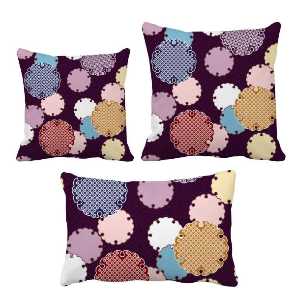 Housse de coussin de qualite superieure tradition abstract japonais