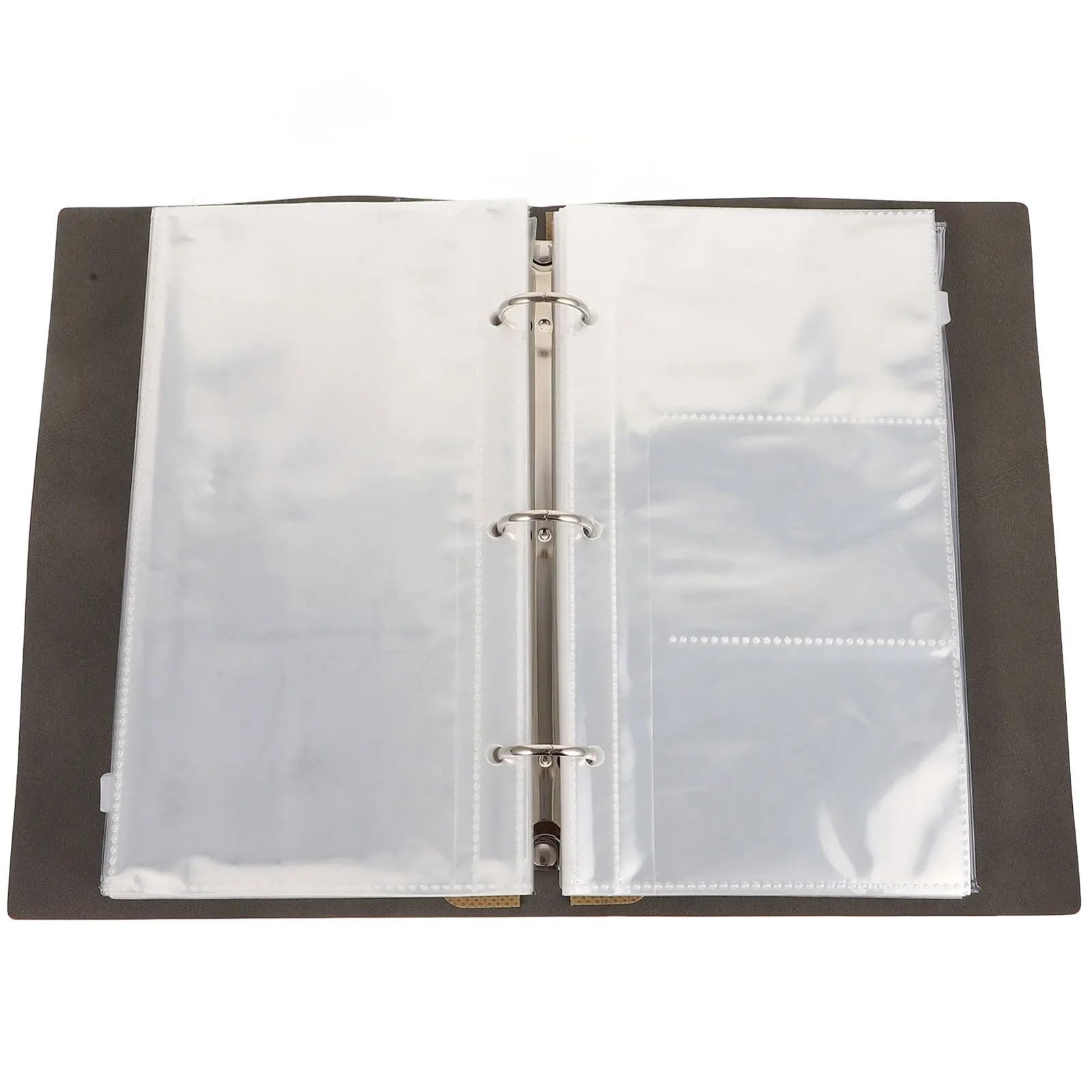 EDvkrgqx Transparent Jewelry Storage Book, PVC Loose Leaf Album Jewelry Storage Bag Foldable Organizer For Rings Necklaces