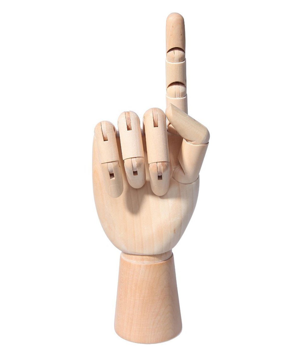 Modellhand aus Holz - 7" die Hölzerne Art Schaufensterpuppe Hand Brille Halter Schmuck Display steht - links/rechts Hand Abbildung Prüfpuppe Handmodell für Zeichnung