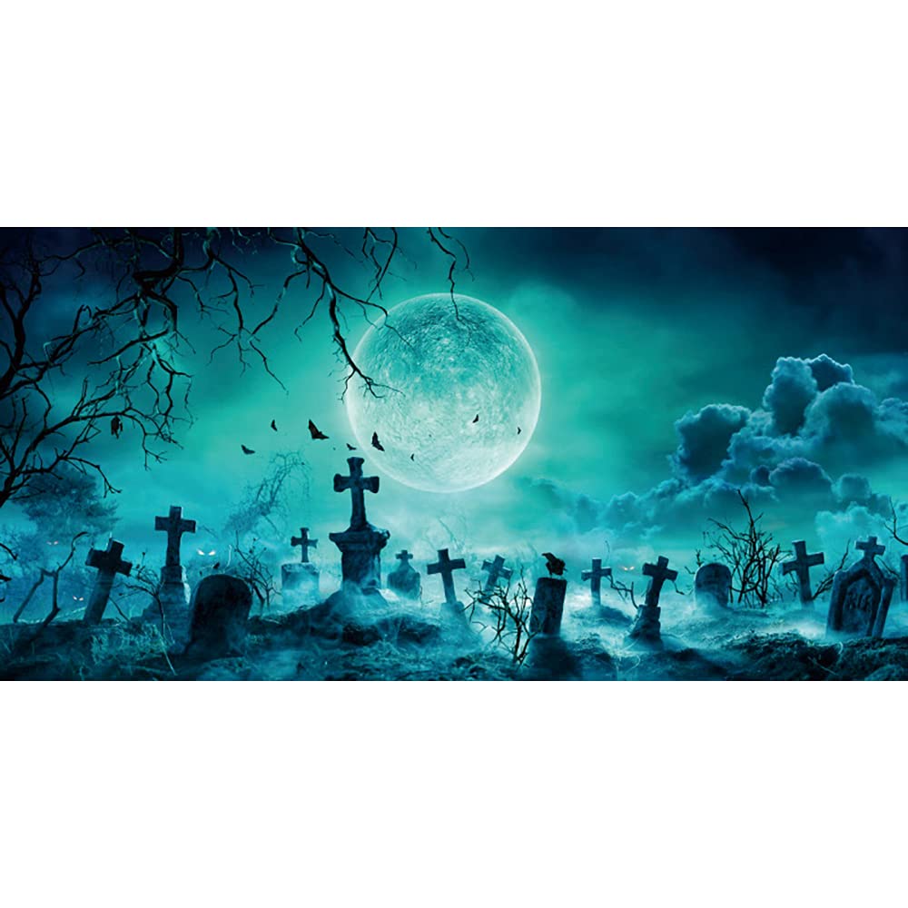 AOFOTO Toile de fond pour photographie d'Halloween 3 x 1,5 m avec branches en bois pour enfants et adultes, fête de famille, anniversaire, bannière de décoration, accessoire de photomaton d'Halloween