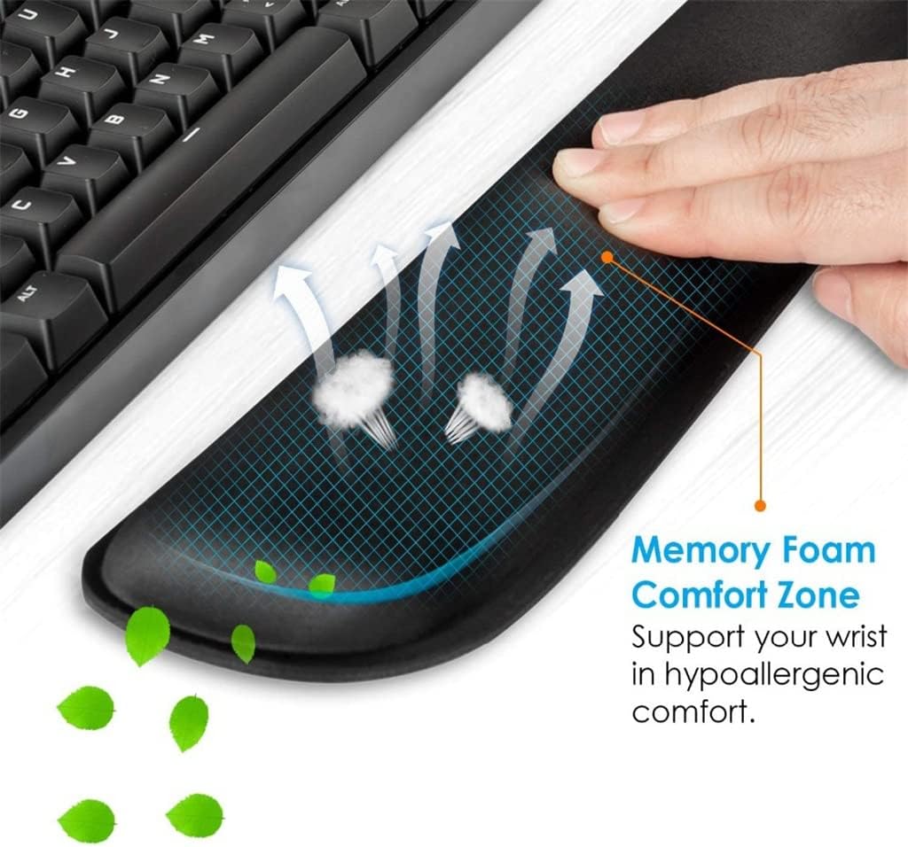 Keyboard Wrist Rest Wrist Mouse Pad Computer Mousepad Ergonomic Sets Easy Typing for Pc Laptop Office