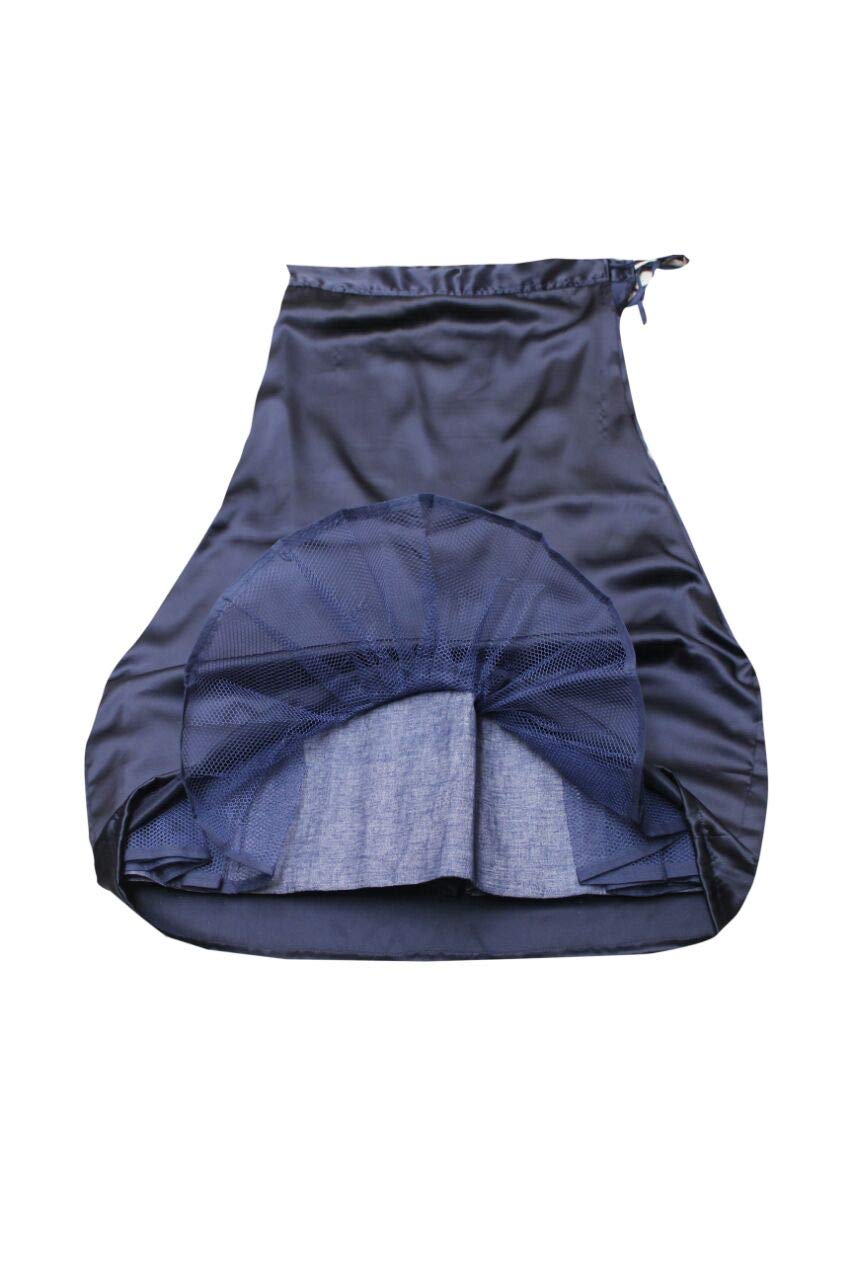 s.k. textiles Women's Satin Cancan 3 Layered Petticoat (Navy Blue, Medium)-picture-36