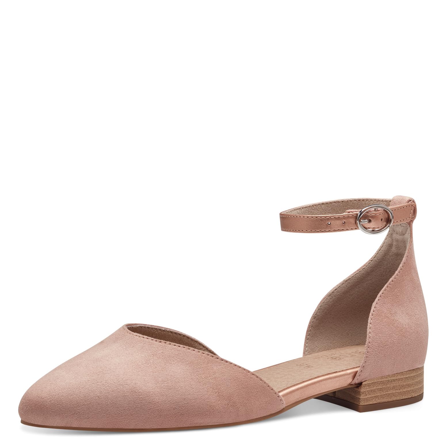 Jana Women’s Ballerinas with Adjustable Strap Vegan, Rose Comb, 4 UK