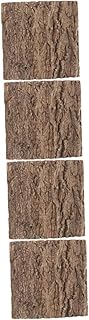 Ipetboom 4Pcs Pet Tanque De Peixes Paisagismo Telha De Cortiça Fundo Casca Terrário Fundo Réptil Cortiça Fundo Réptil Cortiça Casca Esteira De Escalada Para Aranha Placa De Cortiça