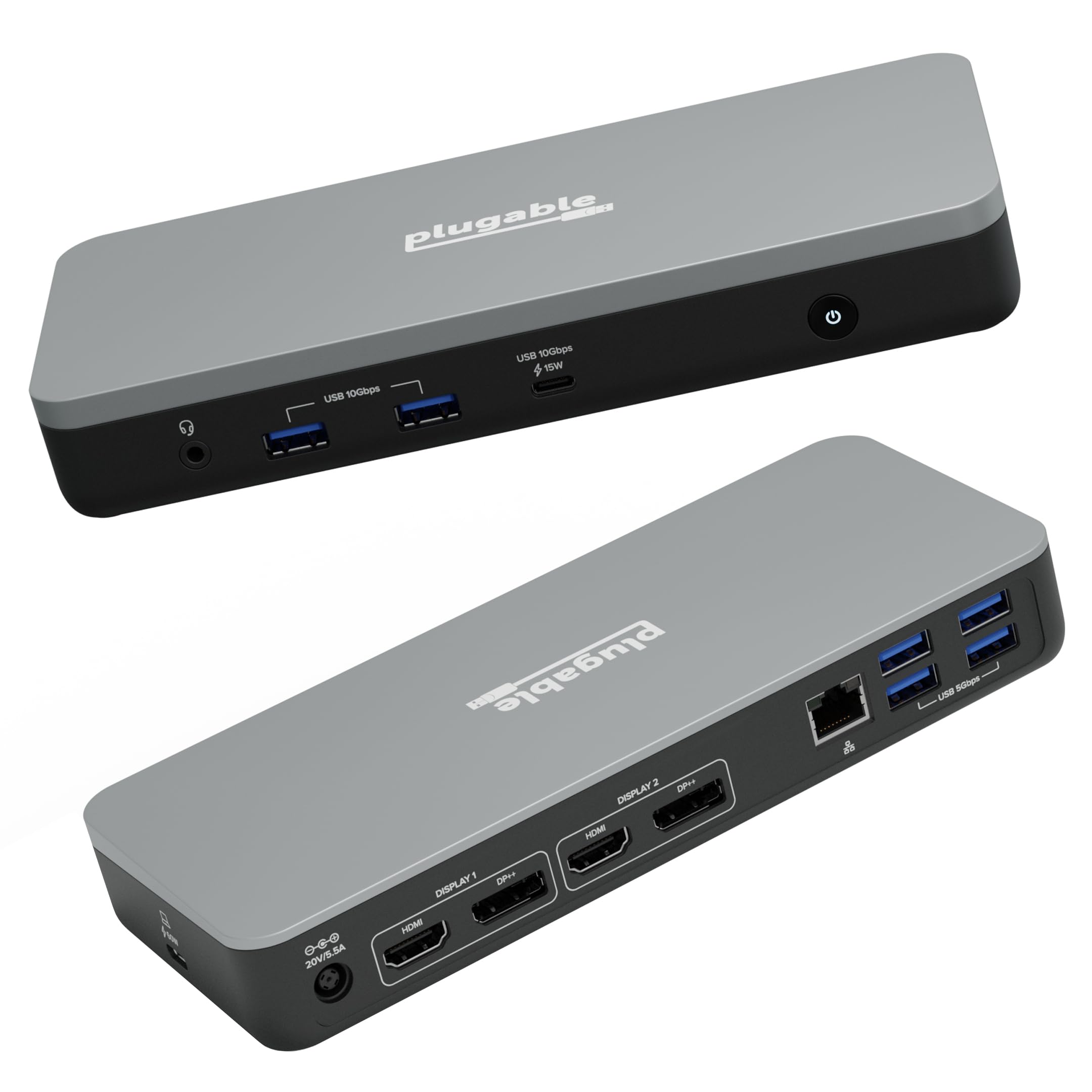 Amazon.com: Plugable 12-in-1 Dual 4K USB-C Docking Station, Works