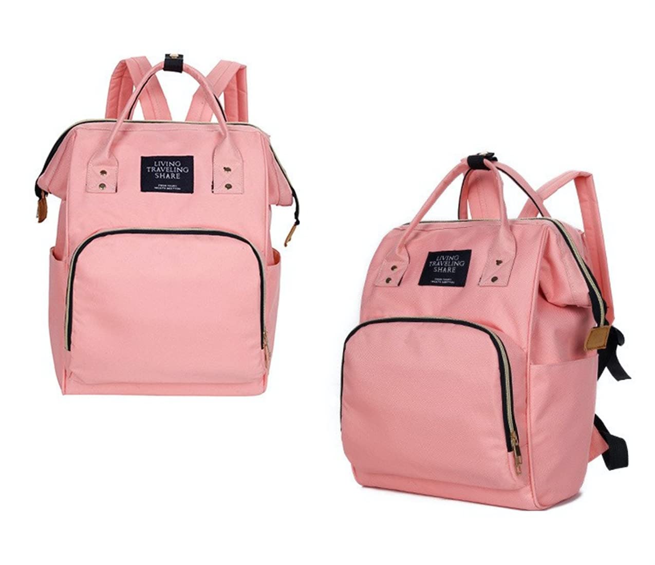 JXGSGOGO Diaper Bag Multifunction Travel Backpack Waterproof Large Capacity Handbag Pink