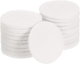 sourcing map 20 almohadillas de nailon de 3 pulgadas para fregar aro, grano 2000, almohadillas de estropajo, aro y bucle, disco de raspado para taladro de acondicionamiento de superficie, color blanco