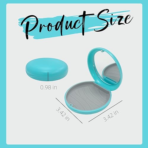 Miniatura 10 de Maoerdental Paquete de 2 fundas Aligner con espejo, conveniente estuche de retención para alineadores Invisalign, protectores nocturnos y