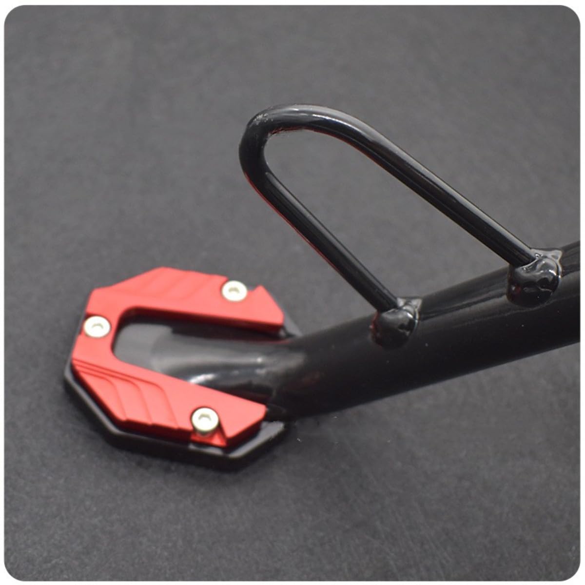 Extension Pour Béquille Latérale De Moto – Plaque D’élargissement En Aluminium CNC Noir – Universelle Et Antidérapante - 11