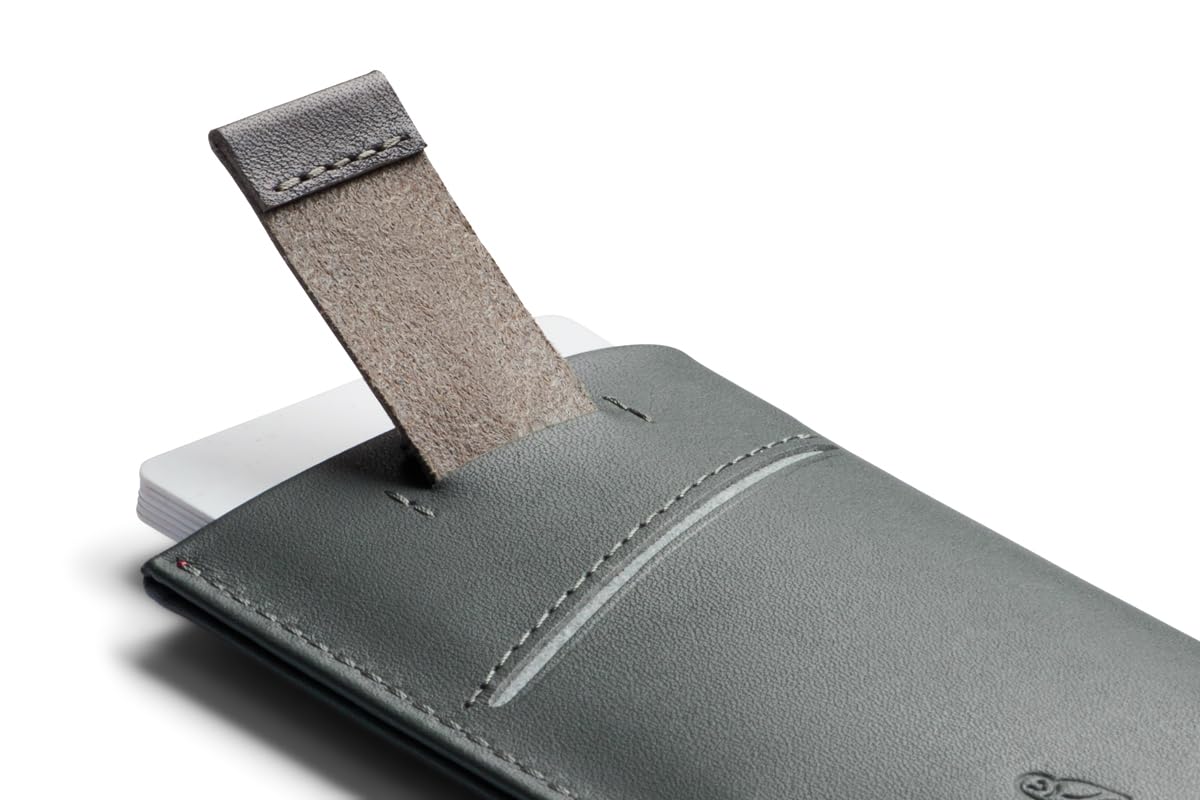 Bellroy Card Sleeve, Schlanke Brieftasche aus Leder - Everglade