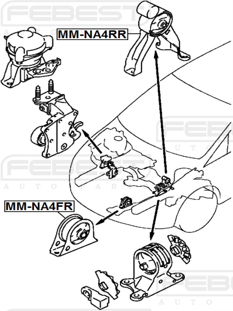 Amazon.com: Mr594377 - Front Engine Mount For Mitsubishi : Automotive