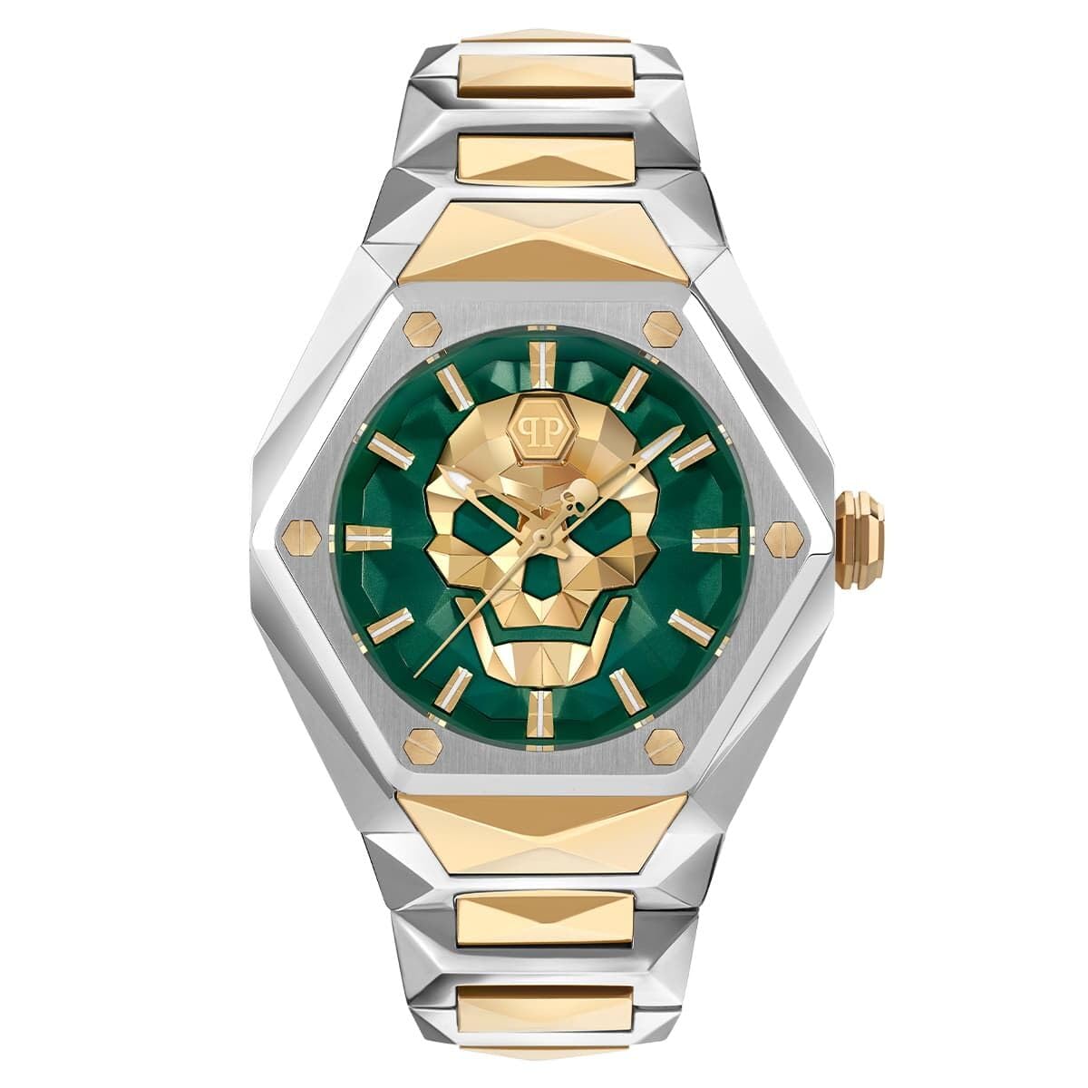 Philipp Plein Men Analogue Quartz Watch The $Kull Spikes