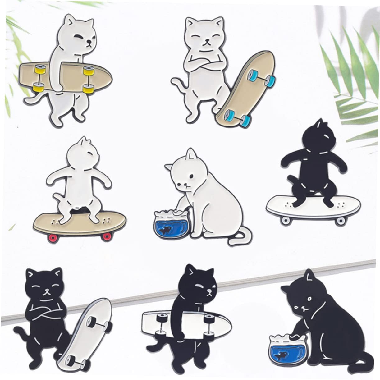 minkissy Teiliges Katzen Badge Cartoon Anstecker Für Kleidung Taschen Kreative Dekoration Für Frauen Gemischte Designs