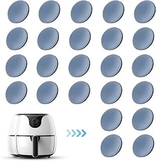 24Pcs Appliance Sliders, Furniture Glides Sliders, Reusable Furniture Movers, Self-Adhesive Small Kitchen Appliance Slider Set for Small Kitchen Appliances Coffee Makers, Air Fryers Easy Moving