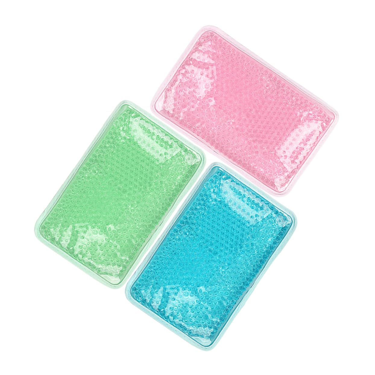 Wiederverwendbare Gel Kühlkompresse aus Pvc für Wärme und Kälteanwendung | Kristallgel, für Taille und Rücken, Schmerzlindernd, 3 Stück-pack, Damen und Herren
