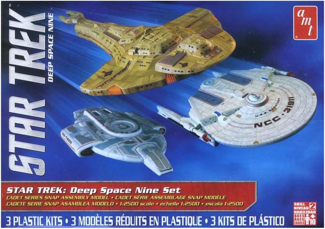 AMT 1 2500 Star Trek Cadet Deep Space 9-3 Ship Set