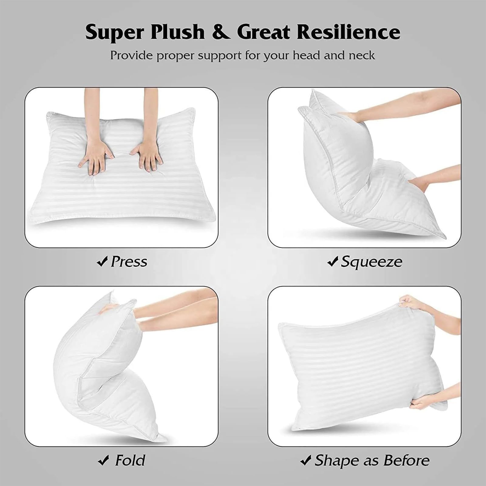 Almohadas Anti-Ronquidos Cojín Lumbar Anti-Ronquidos Duradero | Almohadas De Soporte Para Dormir Para Hombres Mujeres Niños Niñas Jóvenes Adolescentes Embarazo Dormitorio Sala De Estar