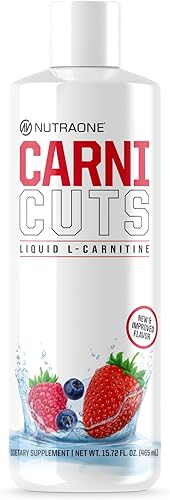 Suplemento líquido Carnicuts L-carnitina de NutraOne sin estimulantes* (Berry Blast - 32 porciones) Berry Carnicuts, Green Apple Carnicuts