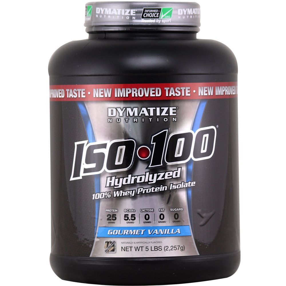 ISO 100 Post Workout and Recovery Supplements, Gourmet Vanilla, 5 lbs (Pack of 6)