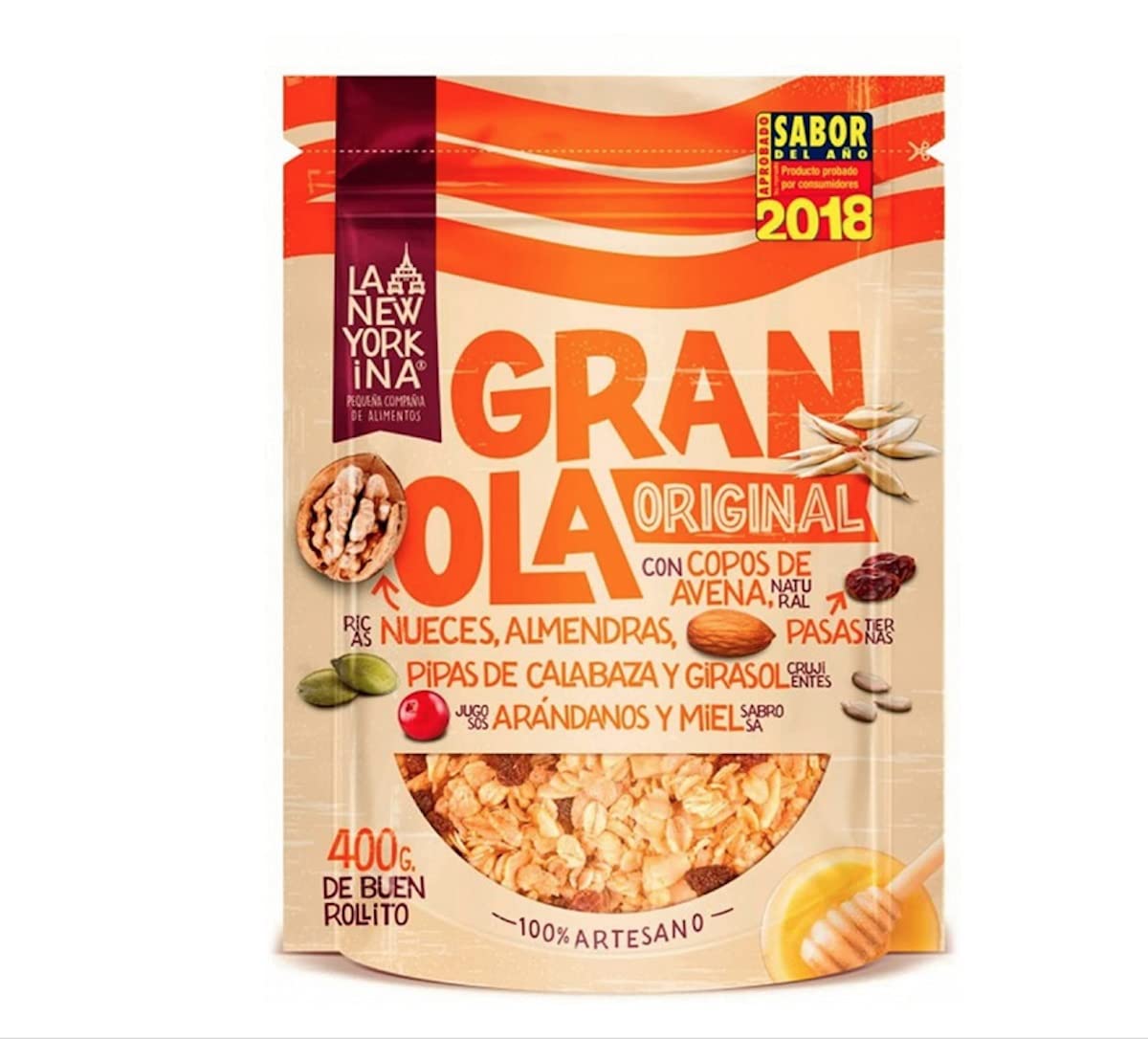 La Newyorkina Granola Original 275g Con Miel de España, Frutos Secos y Aceite de Oliva Virgen Extra — view 9