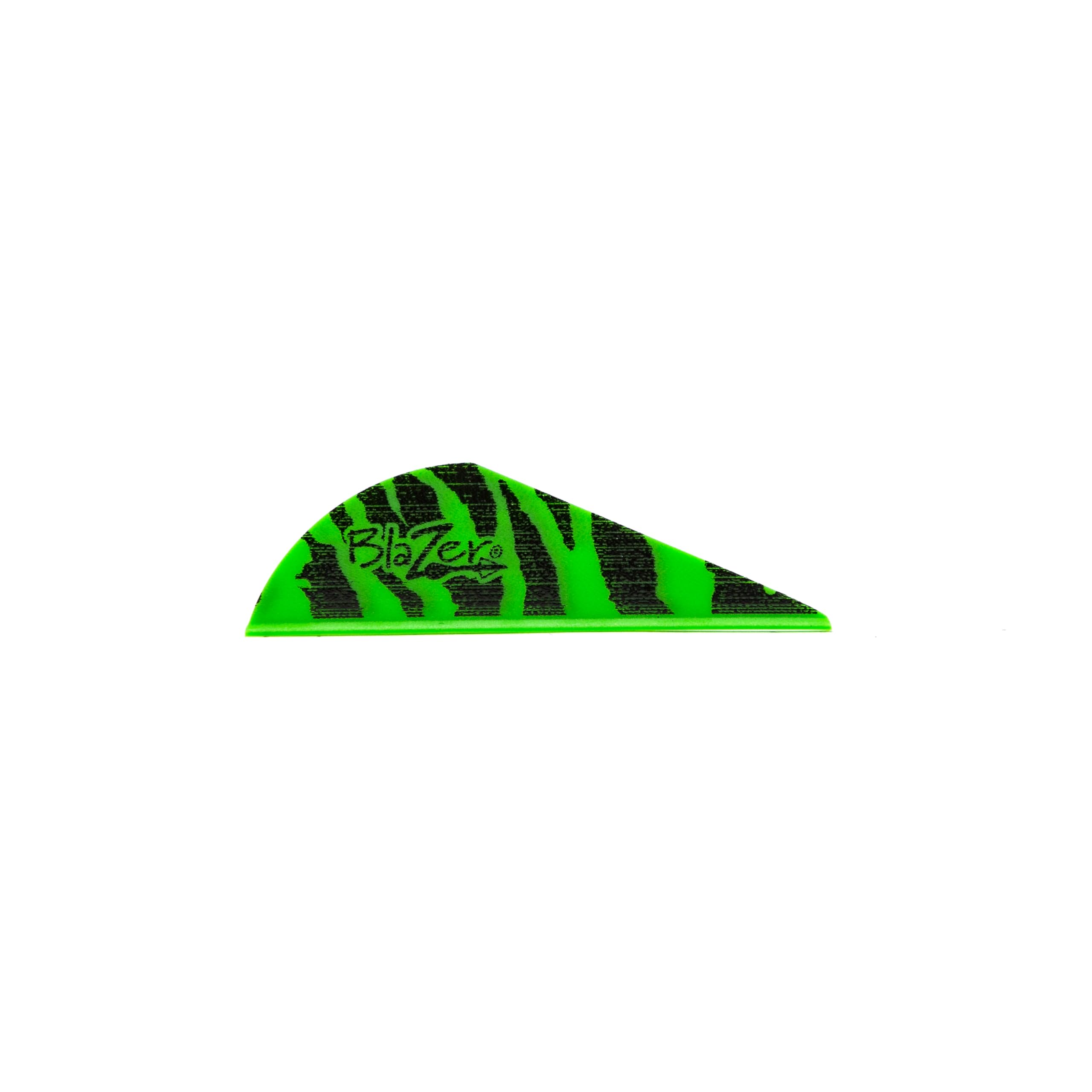 Bohning Blazer Tiger Archery Vane (100-Pack), Green, 2 inch