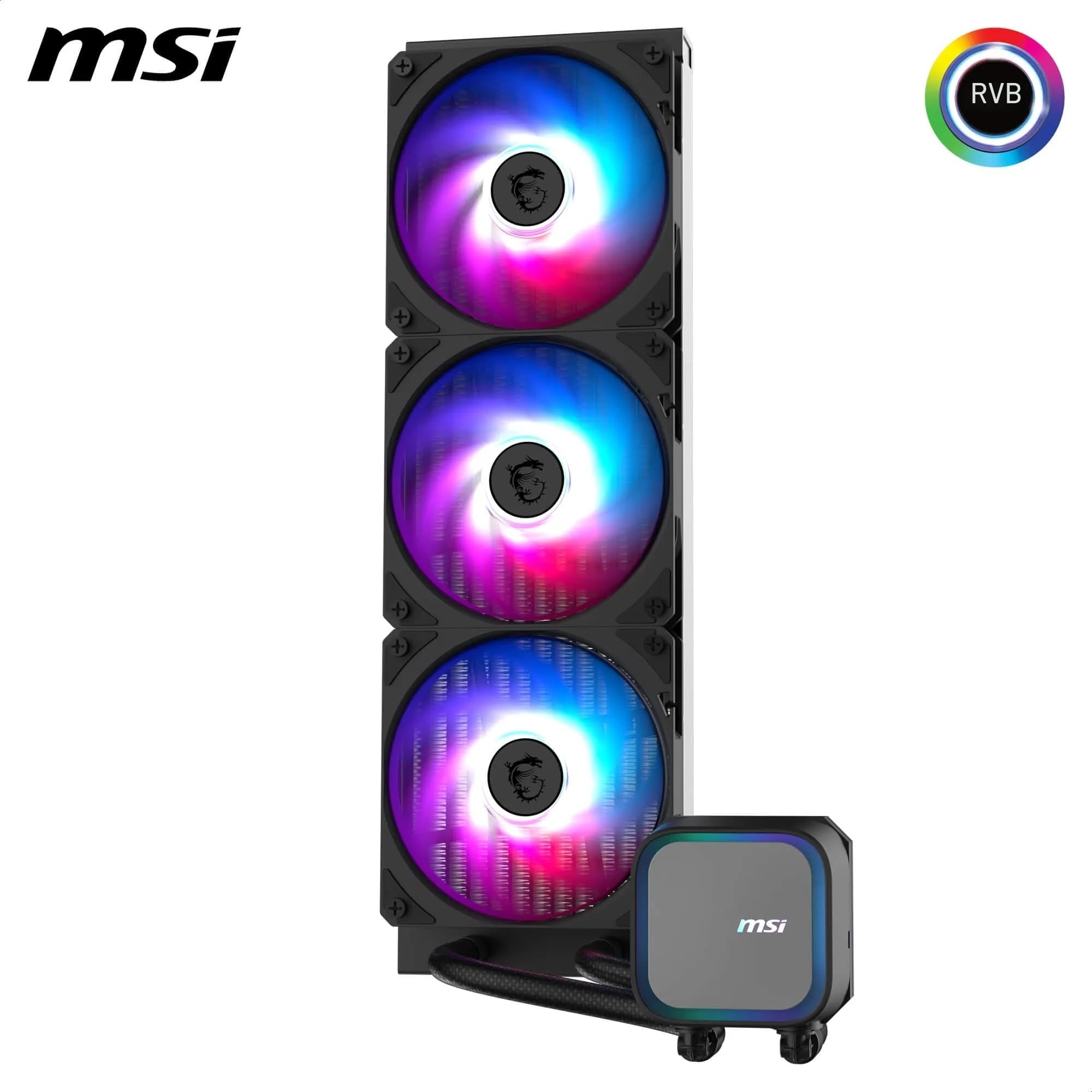 MSI MAG CORELIQUID A13 360 Watercooling AIO ARGB CycloBlade 7 Split-Flow Radiateur