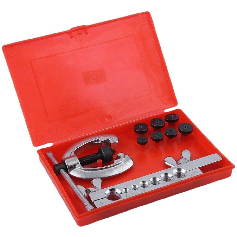 Kit 10 Pezzi Per Svasatura Tubi - Per Freni E Carburante, In Acciaio, Con Custodia, Per Rame E Alluminio